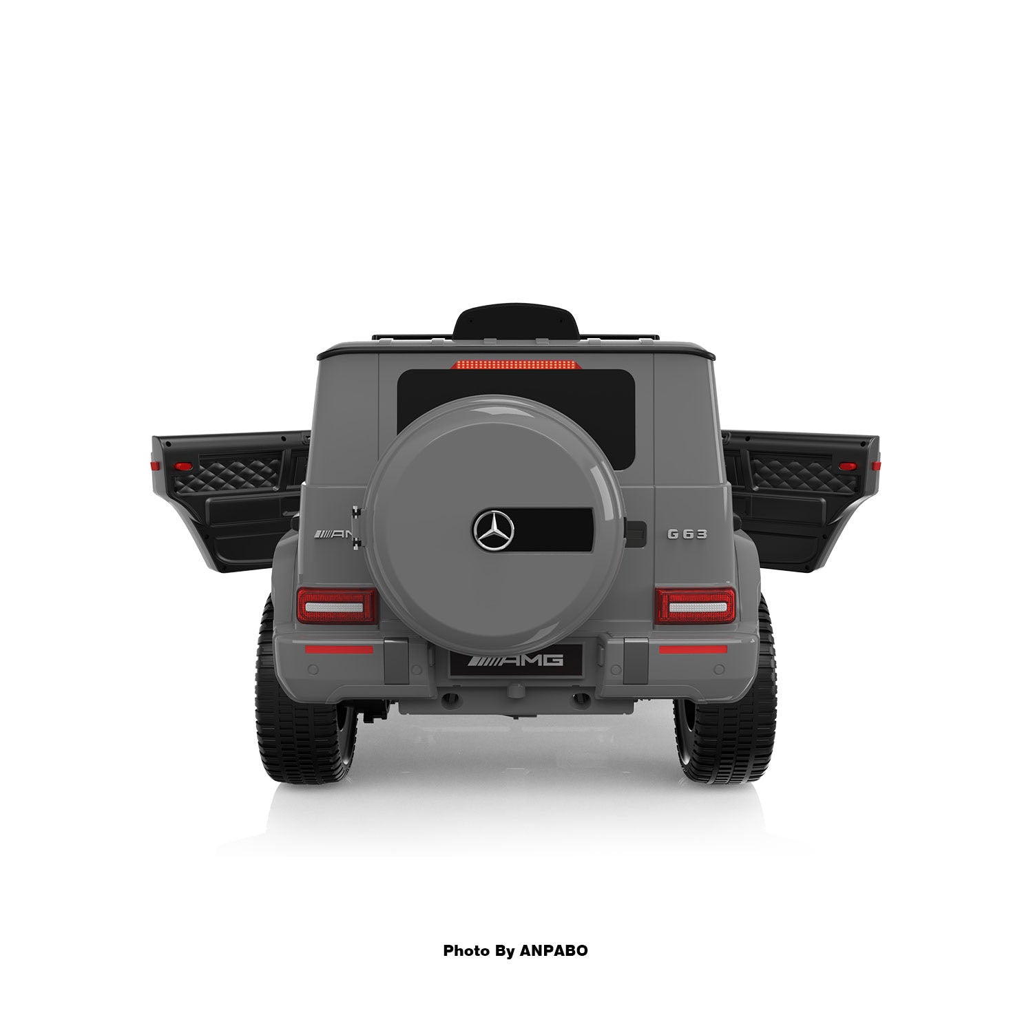 12V 2-Seater Mercedes-Benz Licensed G63 Kids Ride On Car/SUV with Remote Control-gray