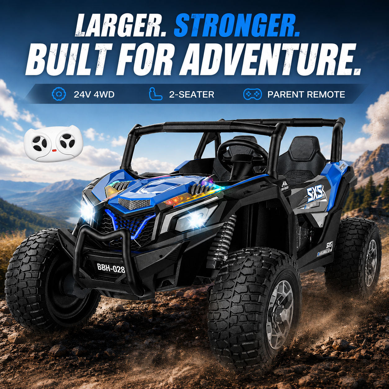 24V 4WD Kids Explorer Ride-On UTV