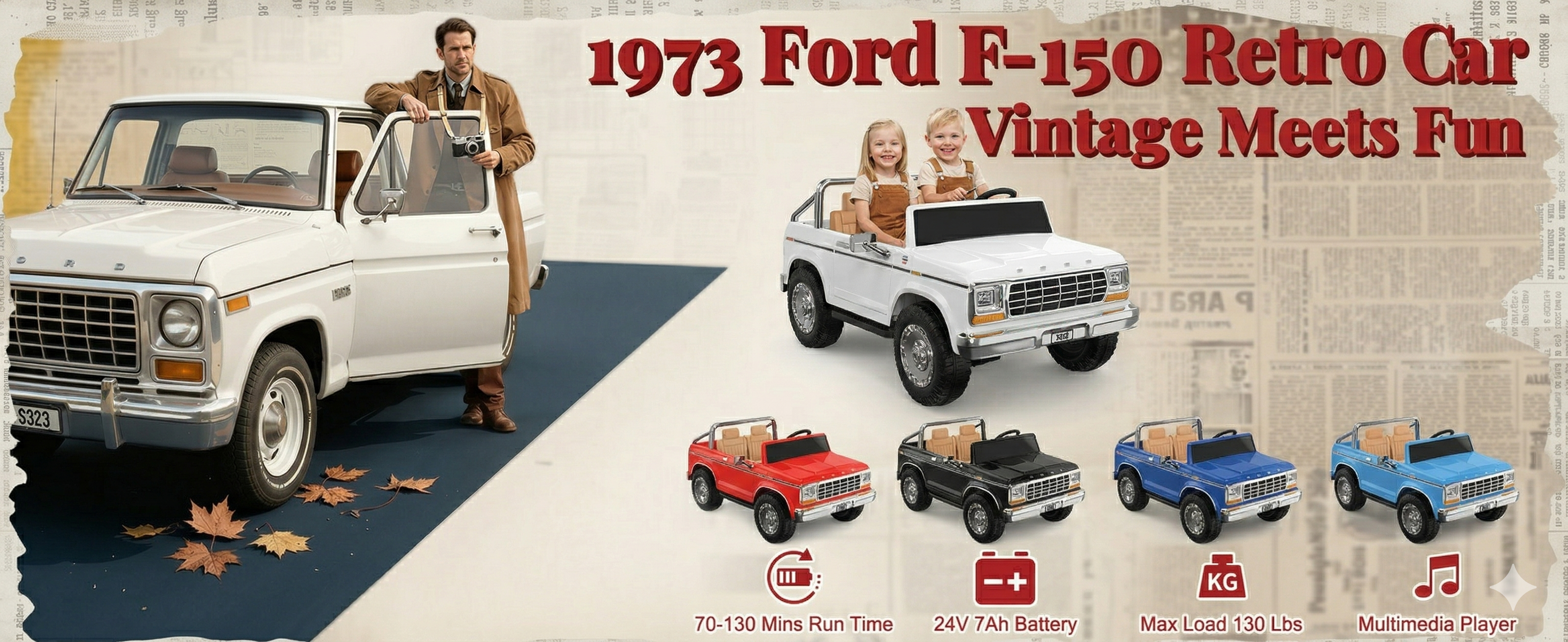 Ford F150 Ride-On Trucks 24V