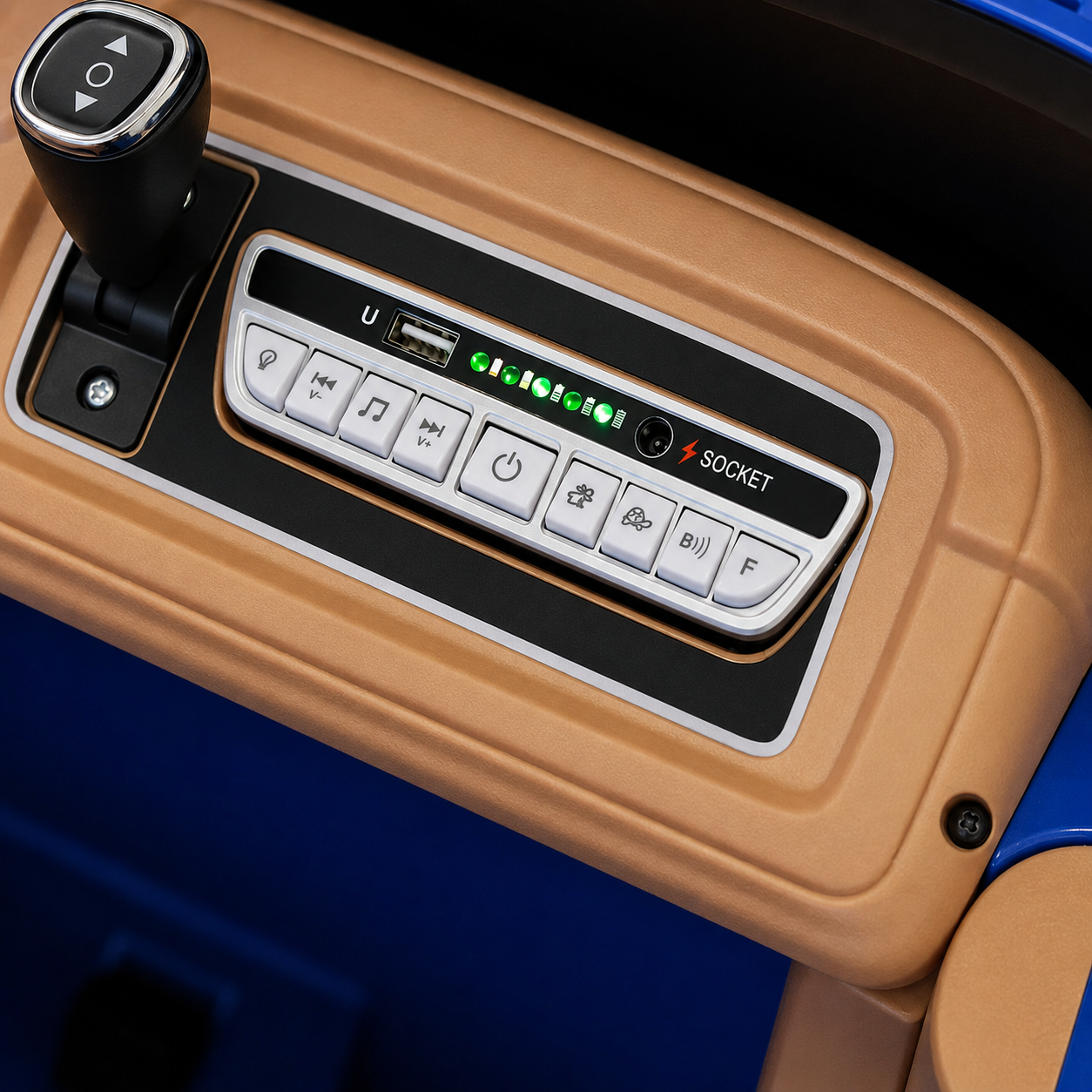 Ride On Car Dashboard Music Player Replacement for Ford F-150 & G63 High Window