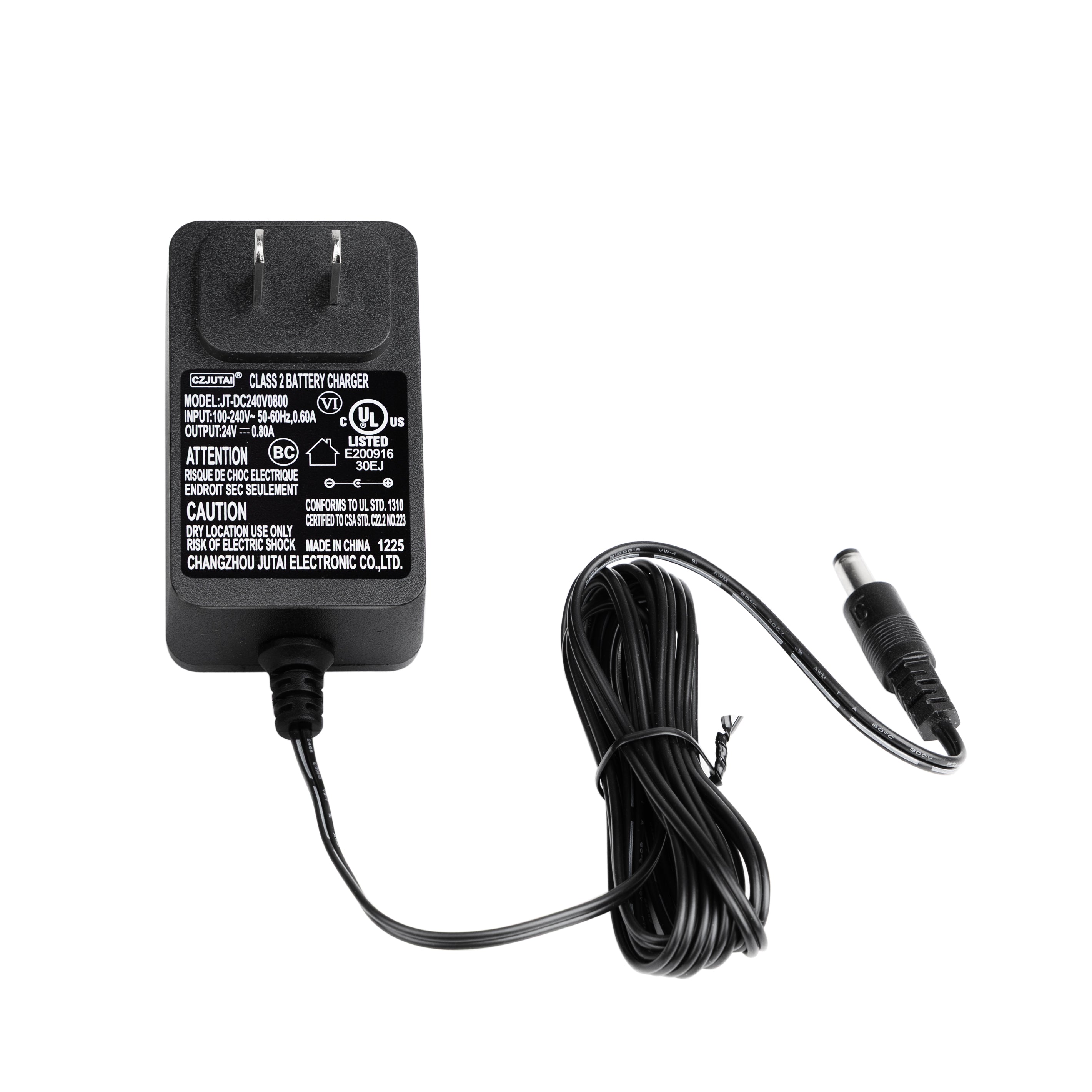 UL Listed 24V 0.8A Kids Ride-On Car Charger