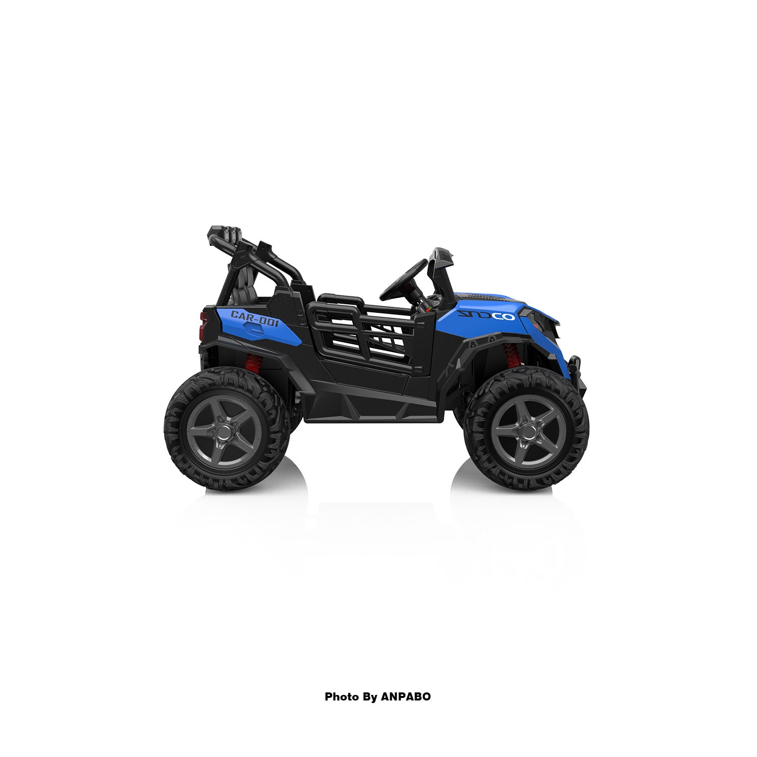 24V 4x200W 2-Seater Ride-On Truck | 4WD, EVA Tires, Remot-blue