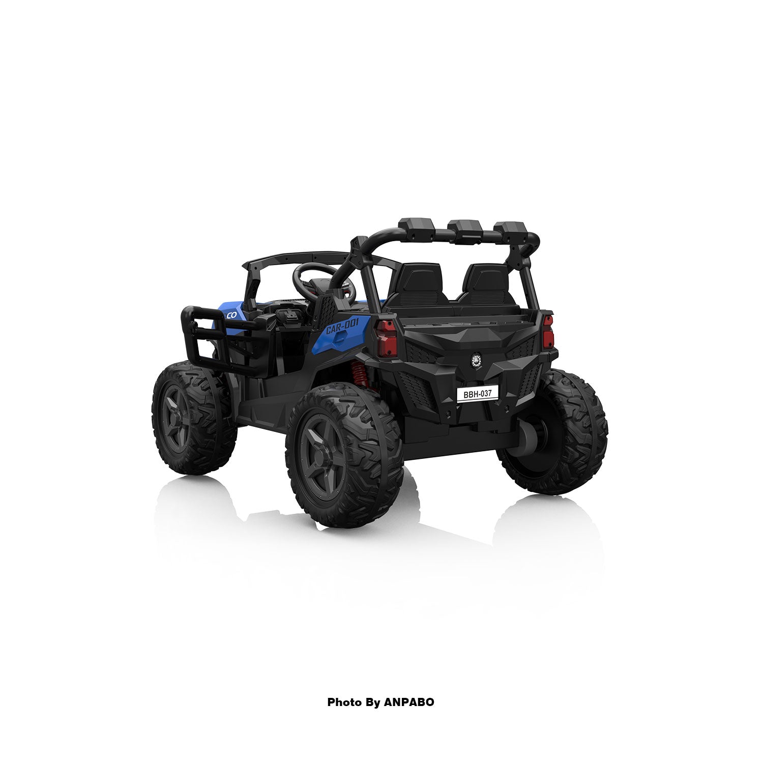 24V 4x200W 2-Seater Ride-On Truck | 4WD, EVA Tires, Remot-blue