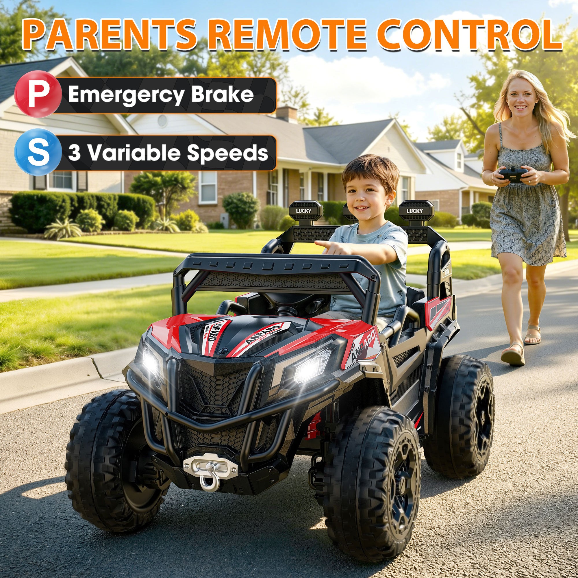 24V 4WD All-Terrain Ride-On UTV