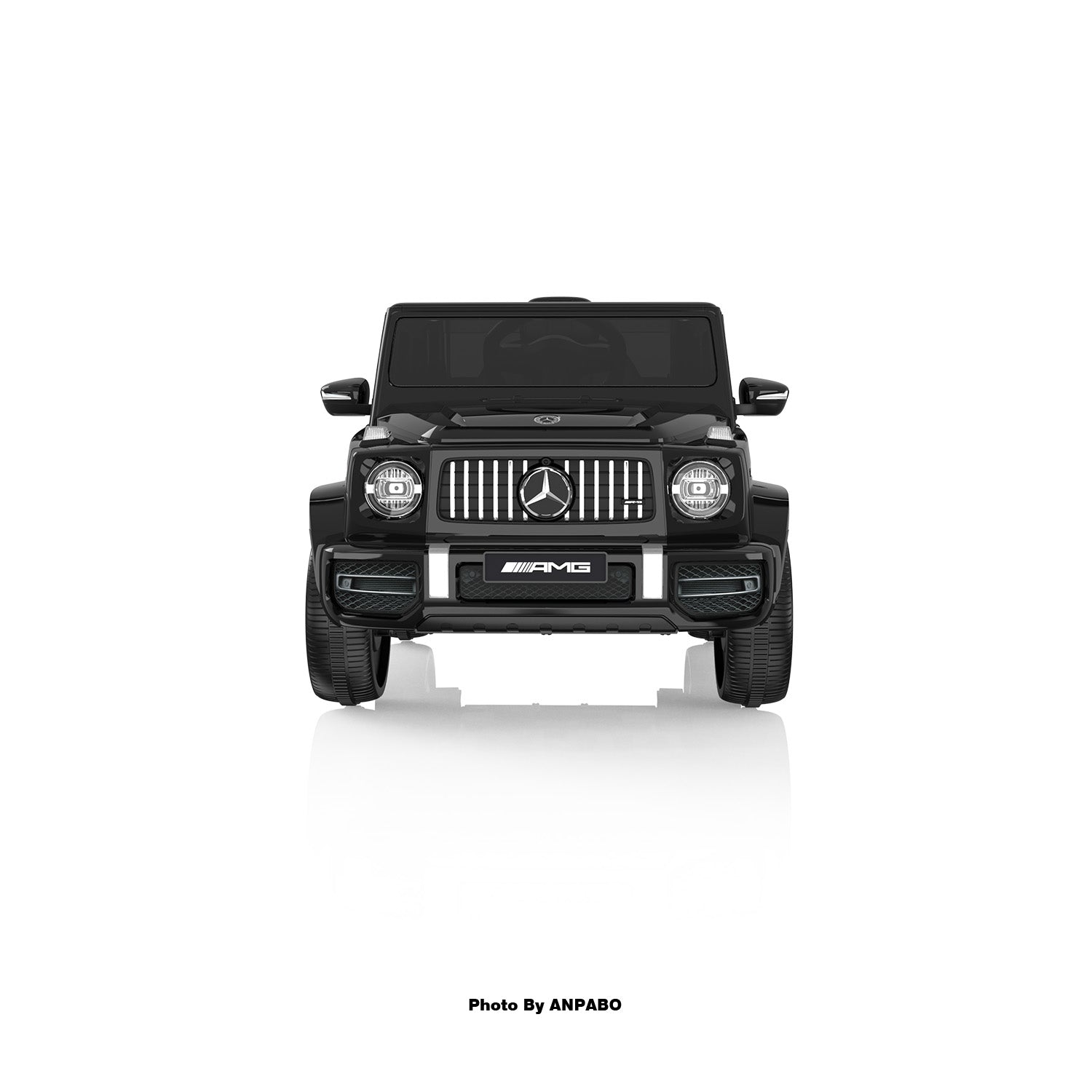 12V Licensed Mercedes-Benz G63 G-Wagon Ride-On: High Window, LED Lights & Music-black