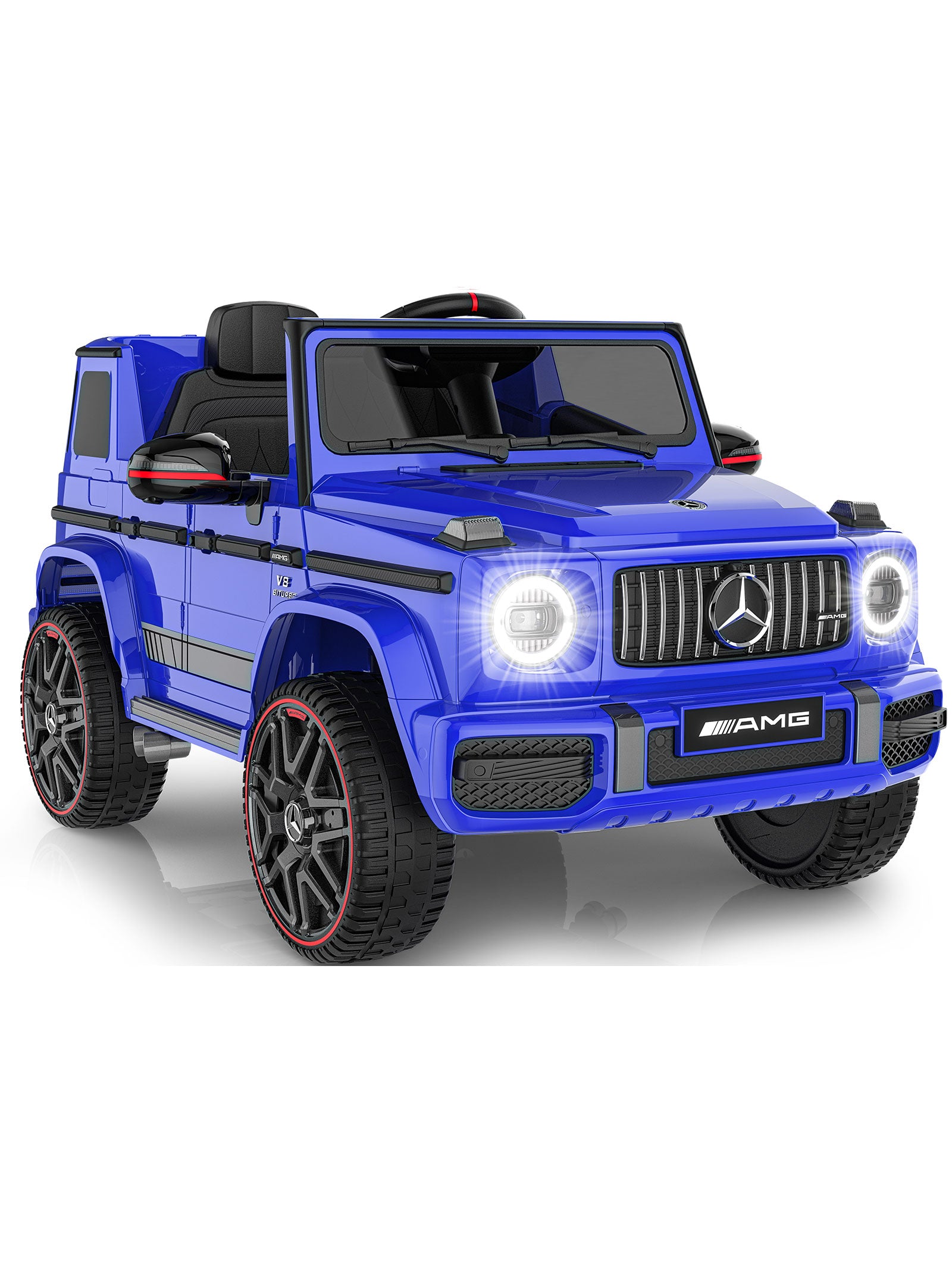 12V Mercedes-Benz Licensed G63 Kids Ride On Car/SUV with Remote Control-blue