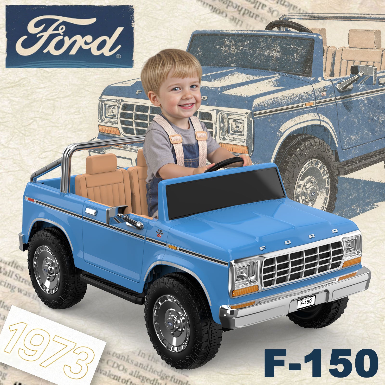24V Licensed Ford F-150 Kids Ride-On