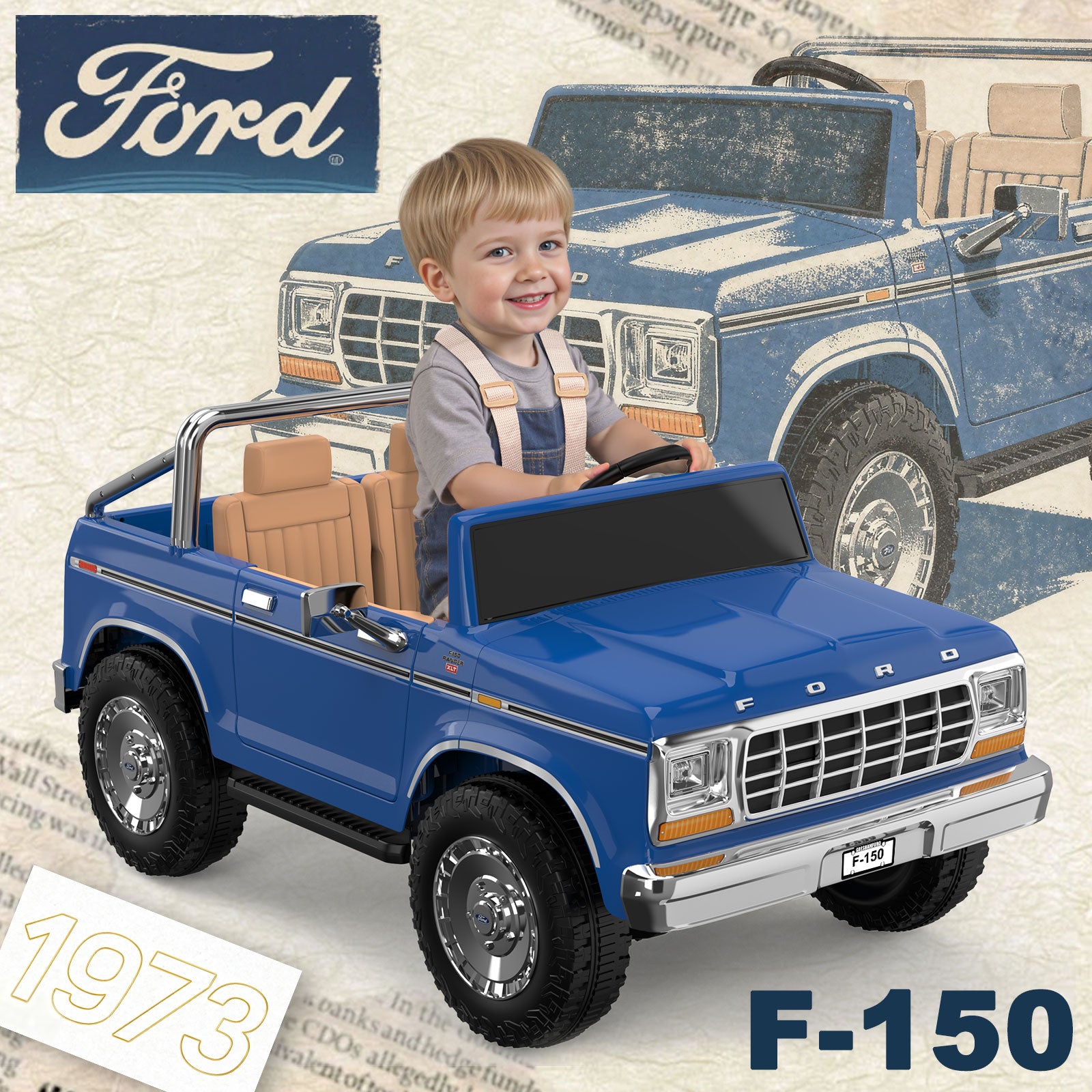 24V Licensed Ford F-150 Kids Ride-On