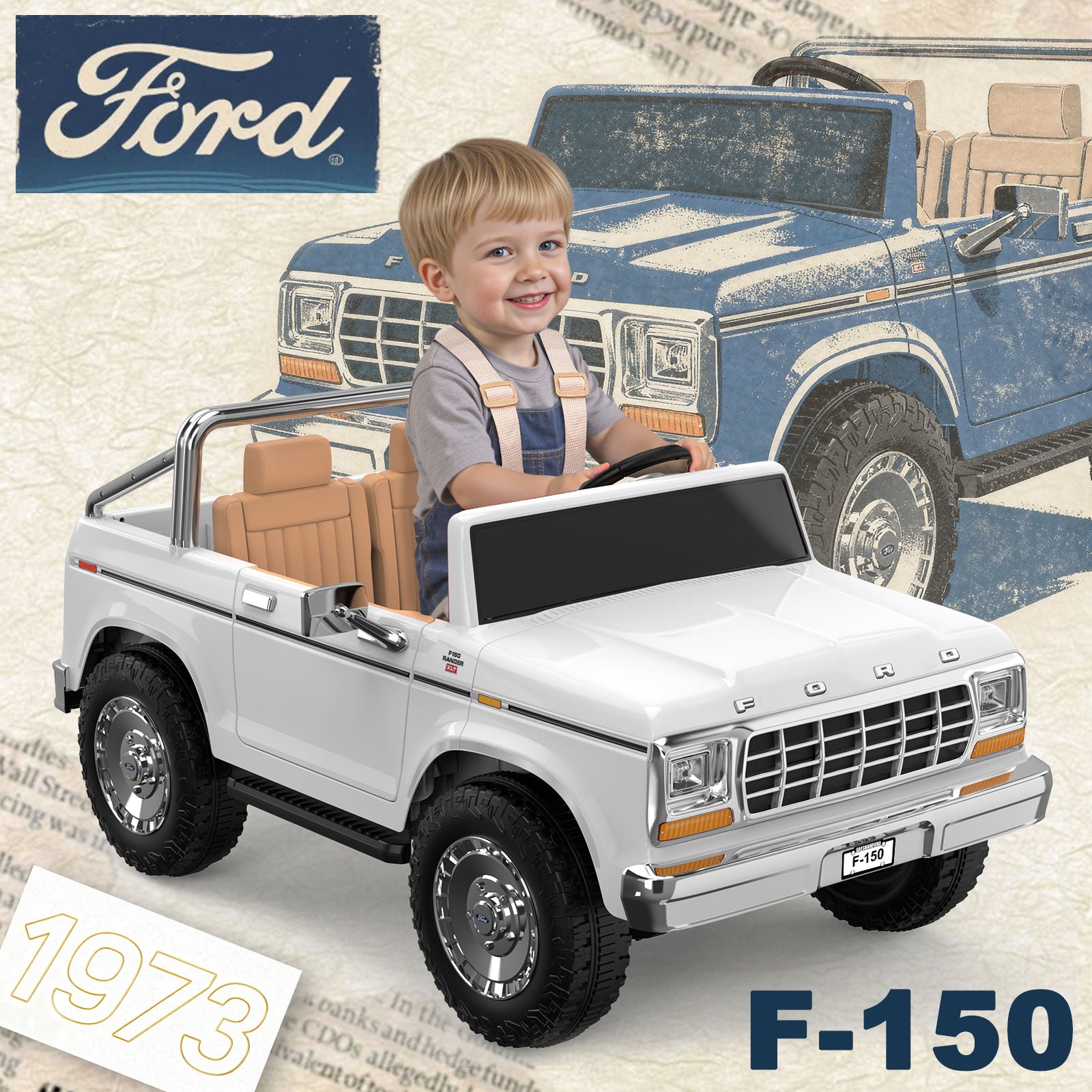 24V Licensed Ford F-150 Kids Ride-On
