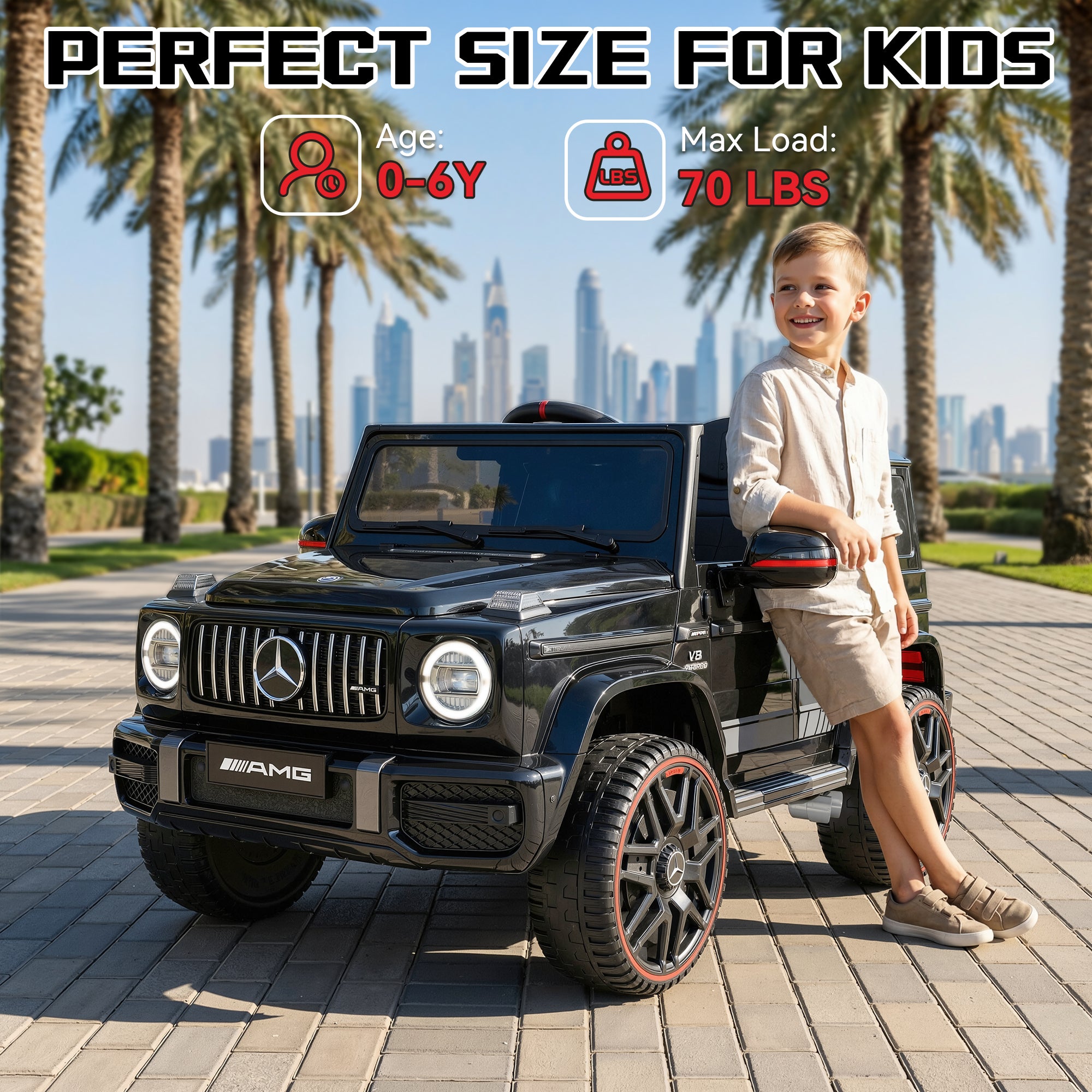 12V Licensed Mercedes-Benz G63 Ride-On SUV