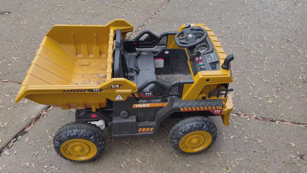 24V Dump Truck Ride-On with EVA tires
