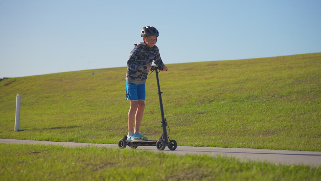 V1 QuadGlide 24V Kids 4-Wheel Electric Scooter