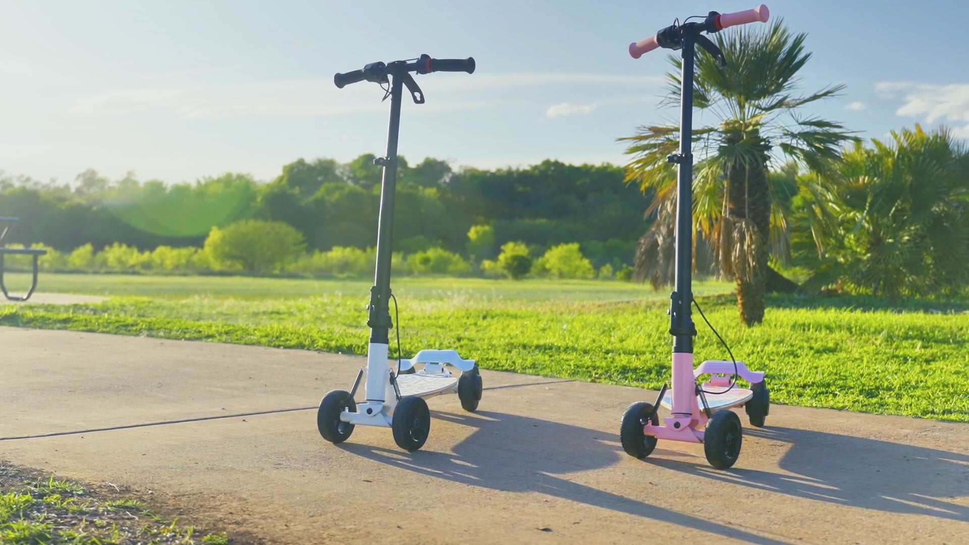V1 QuadGlide 24V Kids 4-Wheel Electric Scooter