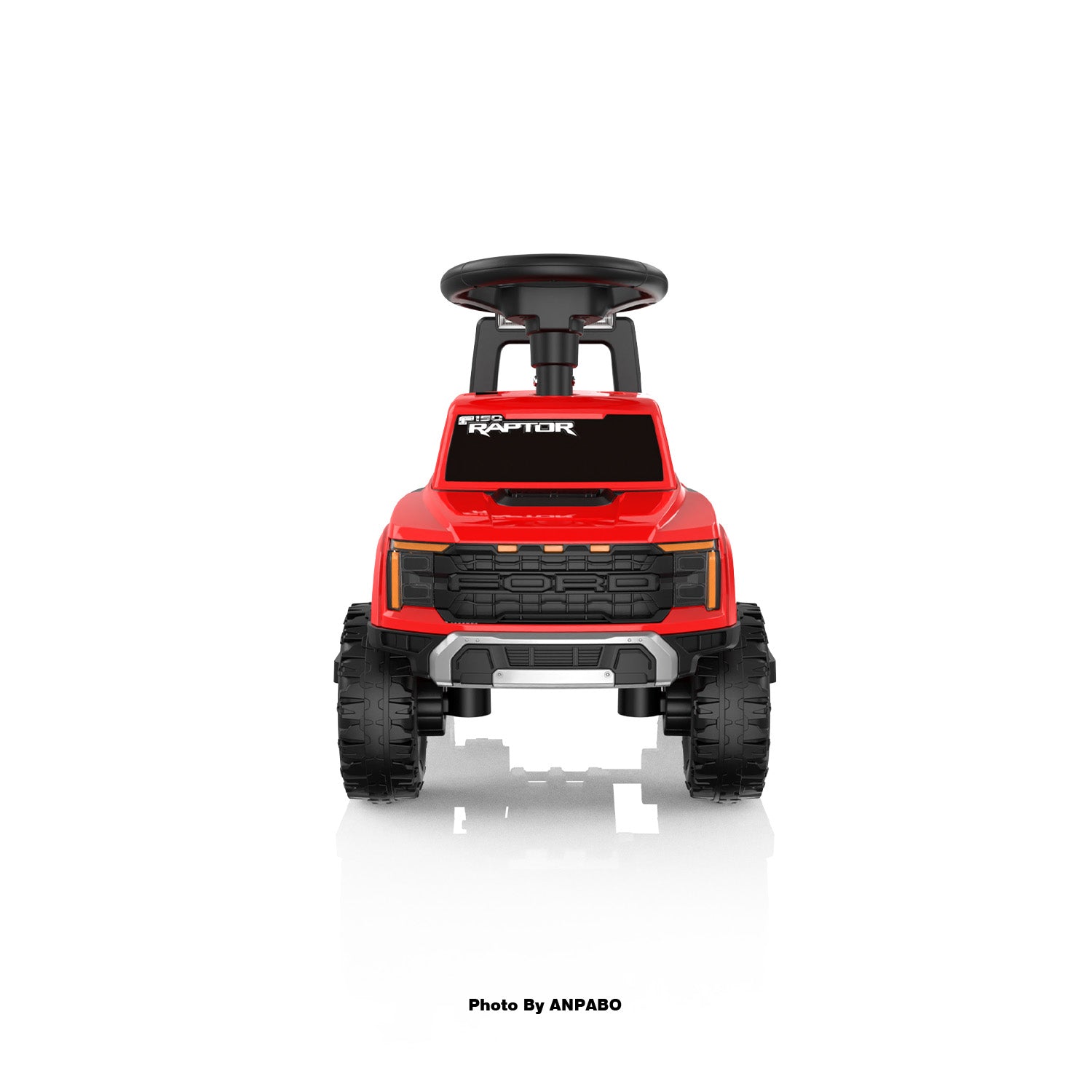 Licensed Ford 6V Electric Push Car for Toddlers  Powered Ride-On Toy with Headlight & Horn-red
