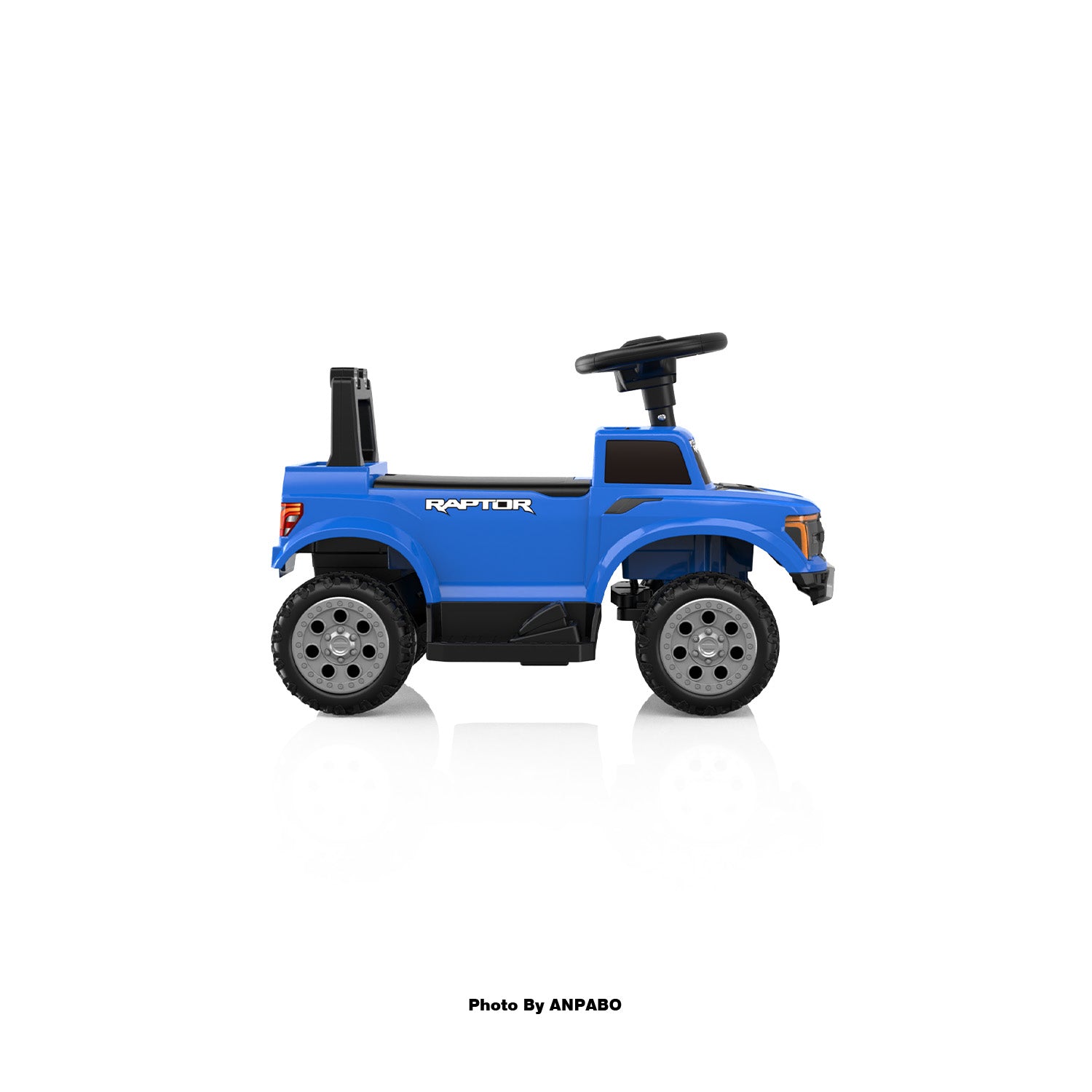 Licensed Ford 6V Electric Push Car for Toddlers  Powered Ride-On Toy with Headlight & Horn-blue