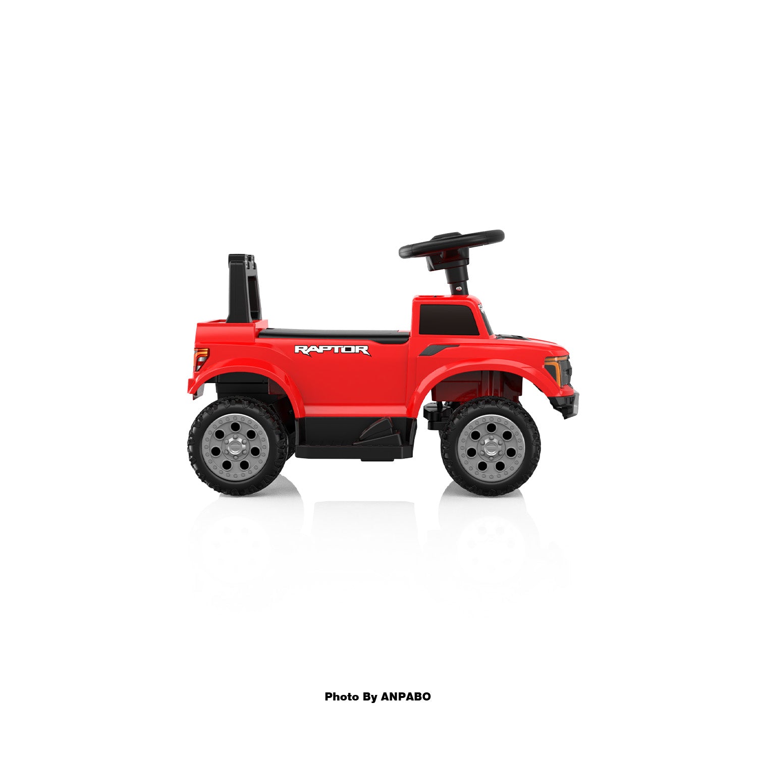 Licensed Ford 6V Electric Push Car for Toddlers  Powered Ride-On Toy with Headlight & Horn-red