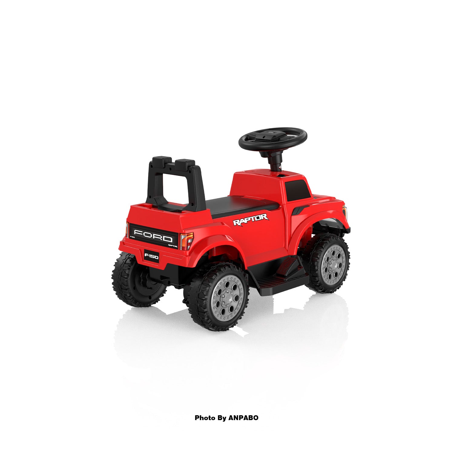 Licensed Ford 6V Electric Push Car for Toddlers  Powered Ride-On Toy with Headlight & Horn-red