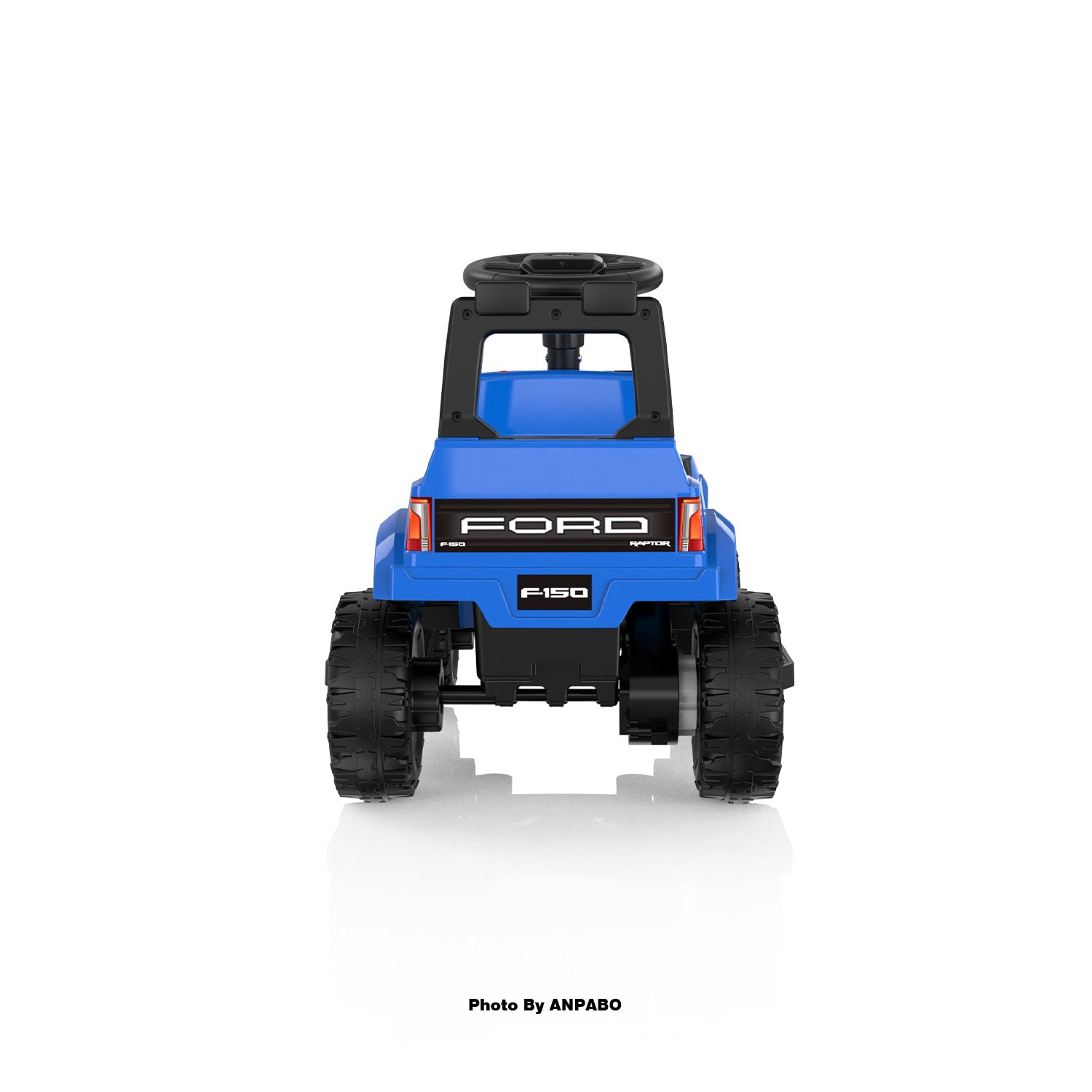 Licensed Ford 6V Electric Push Car for Toddlers  Powered Ride-On Toy with Headlight & Horn-blue