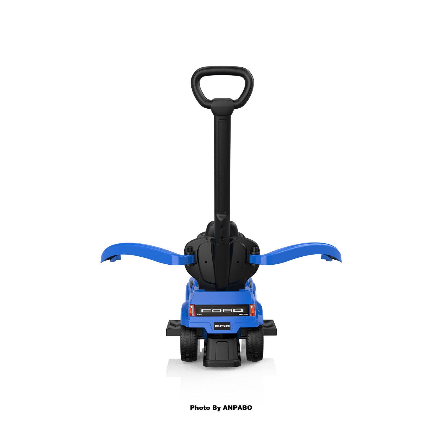 Licensed Ford Push Car for Toddlers Ride-On Toy with Headlights, Horn, and Parent Handle-blue