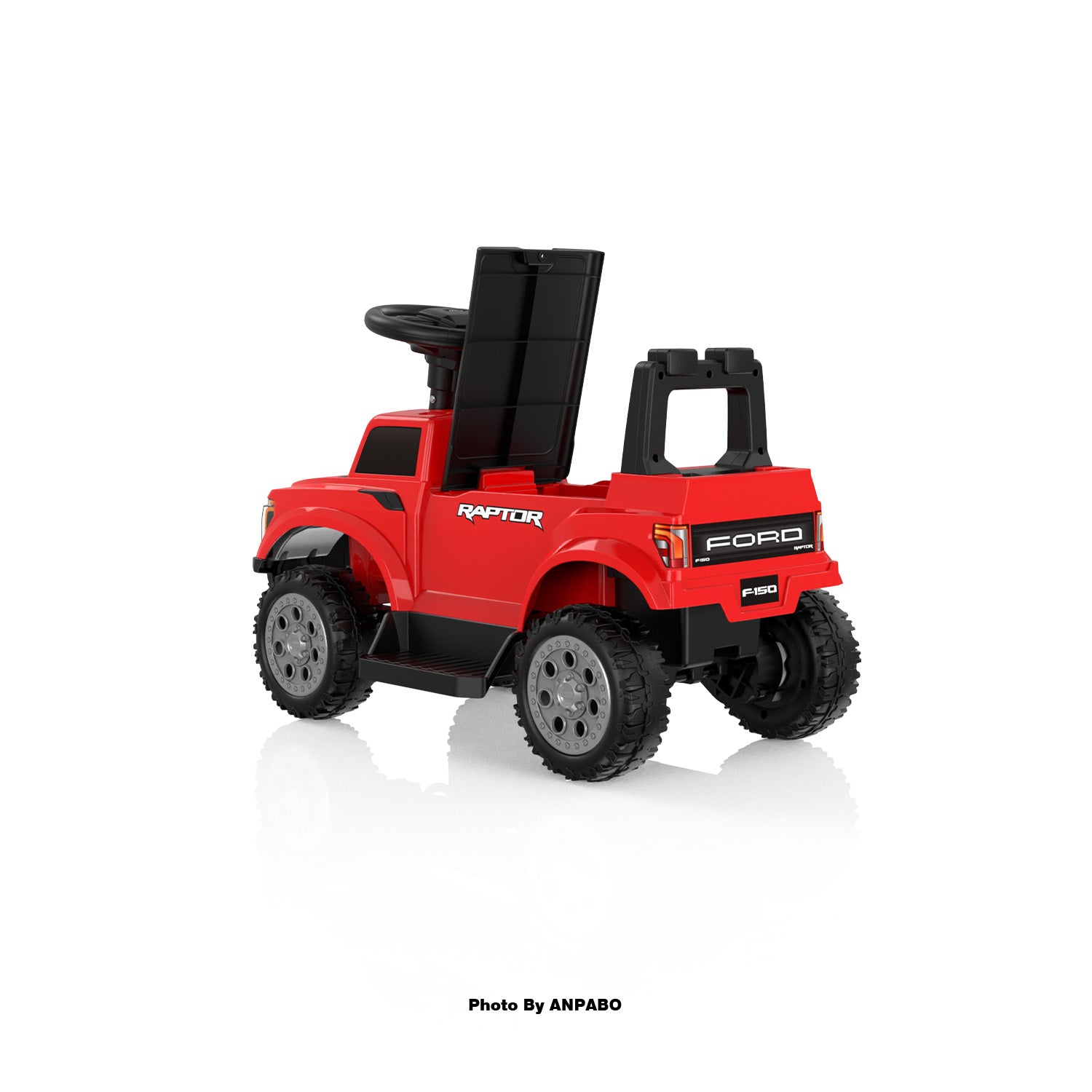 Licensed Ford 6V Electric Push Car for Toddlers  Powered Ride-On Toy with Headlight & Horn-red