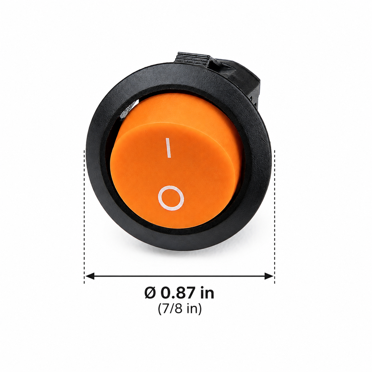 Orange Round 2-Pin Power Switch for Ride-On Cars