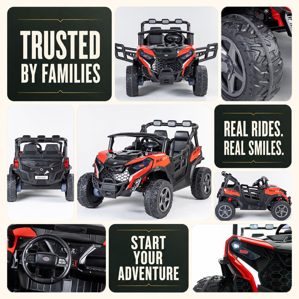 24V TrailStorm X4 2-Seater Ride-On UTV