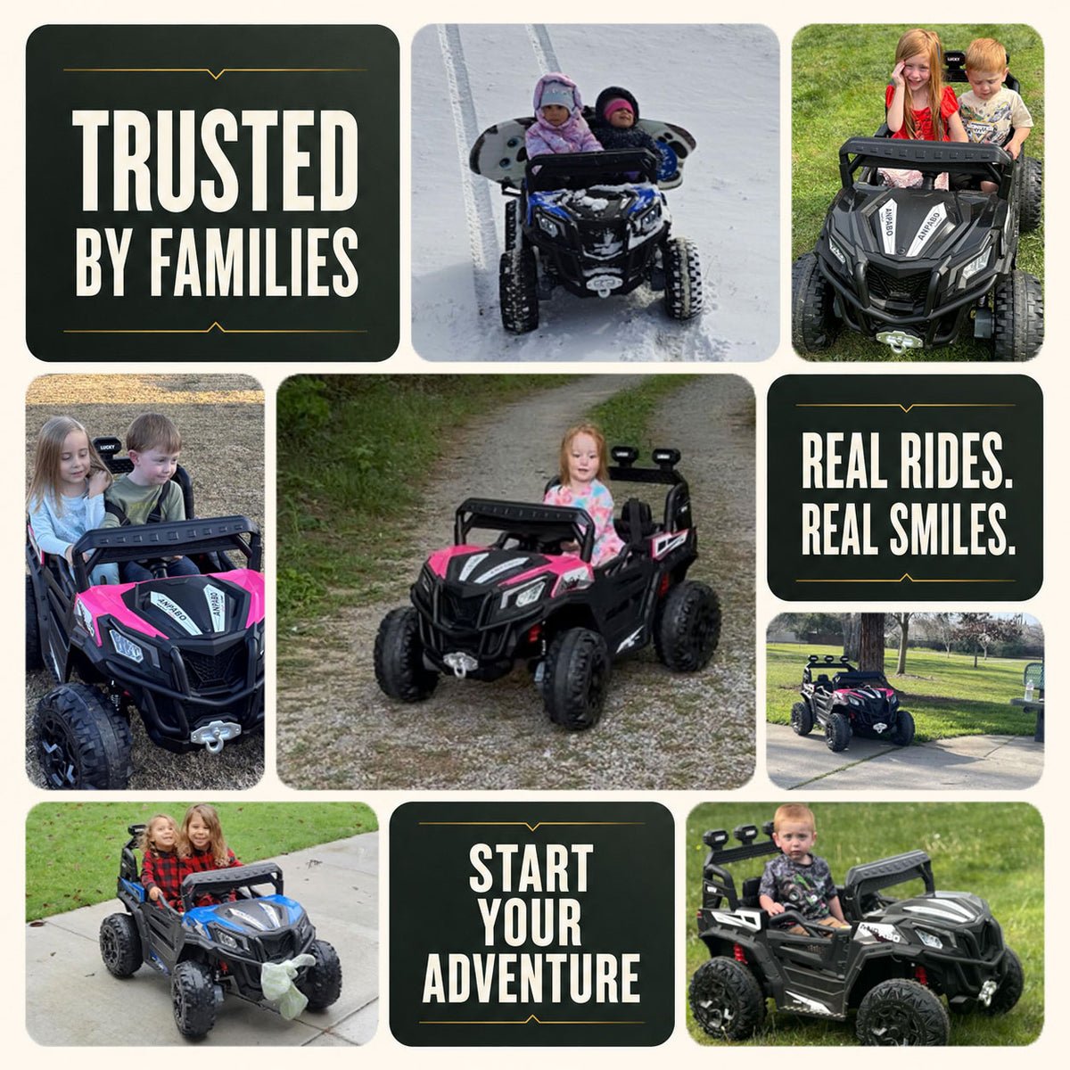 24V 4WD All-Terrain Ride-On UTV