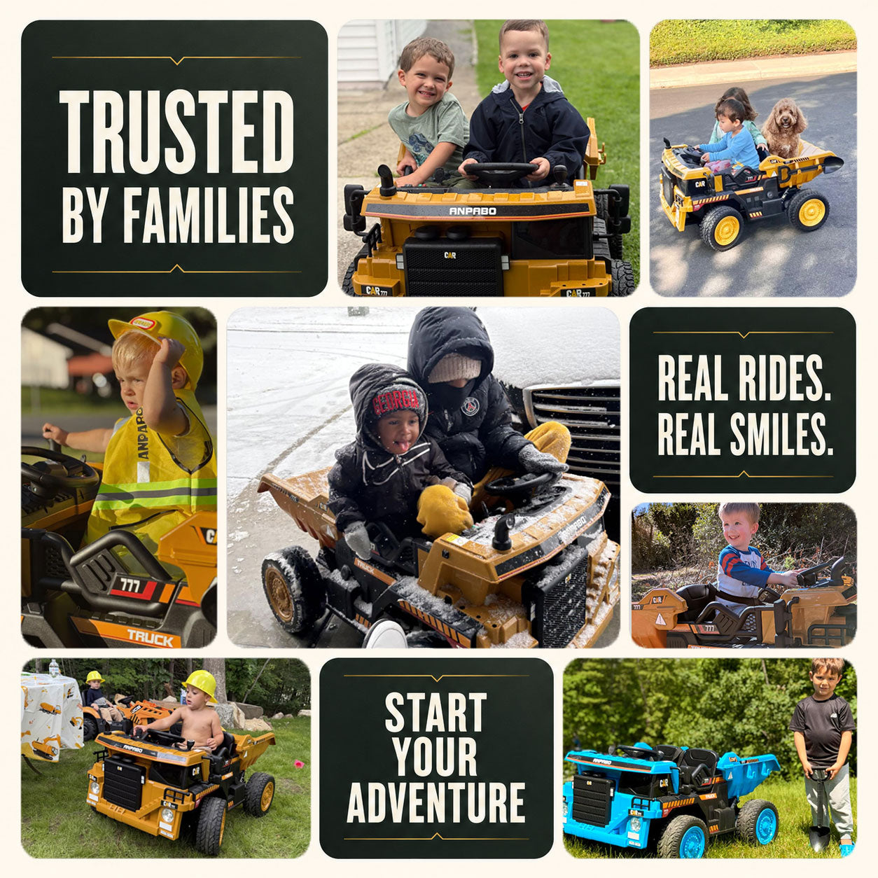 12V Ride on Dump Truck for Kids with Remote Control