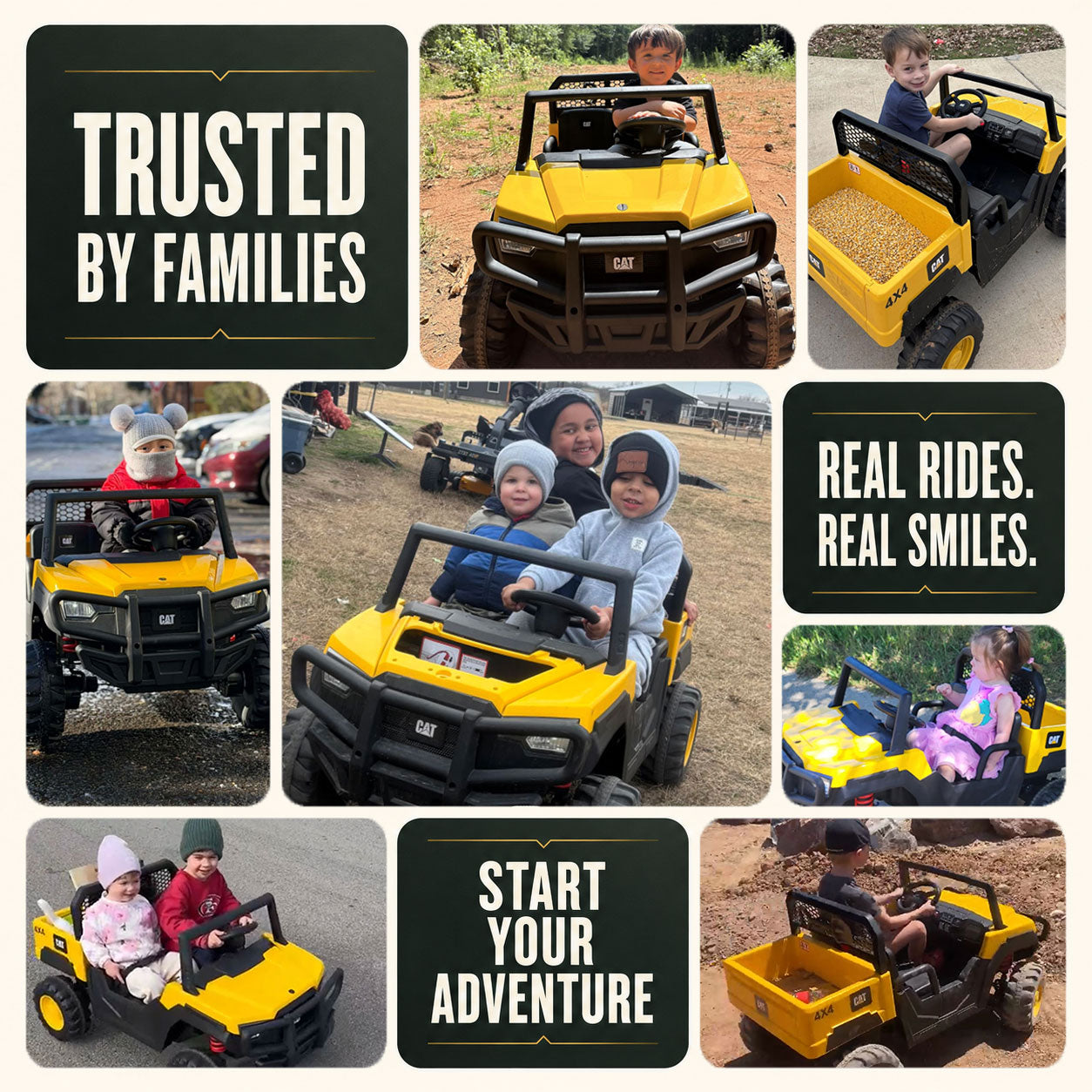 24V Licensed Caterpillar Dump Truck Ride-On