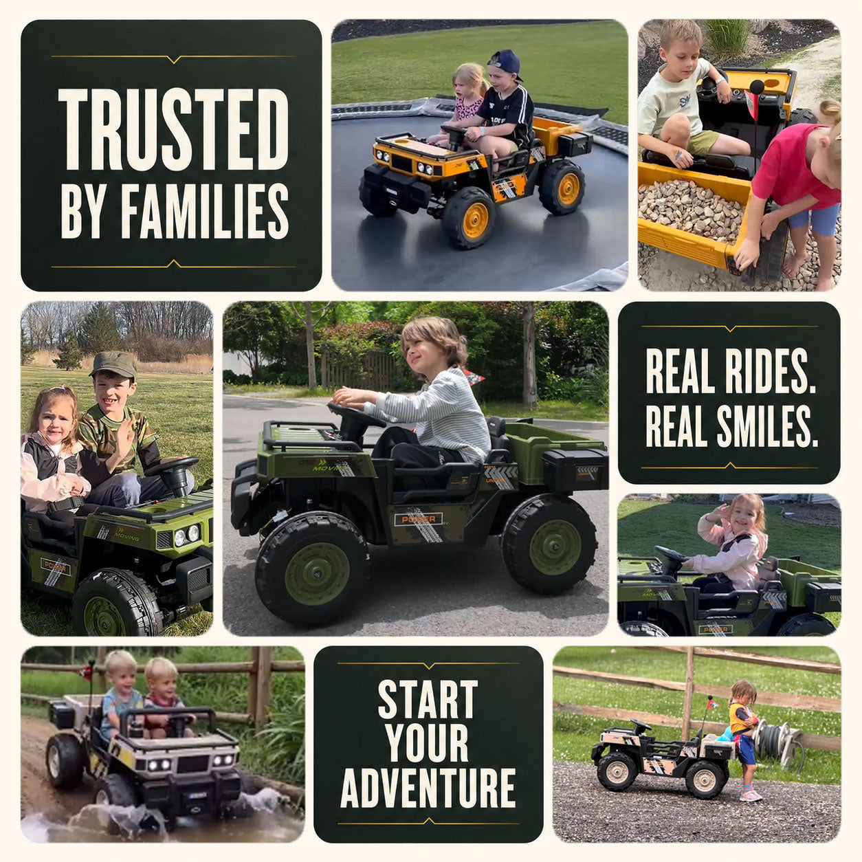 24V Kids Military Dumper