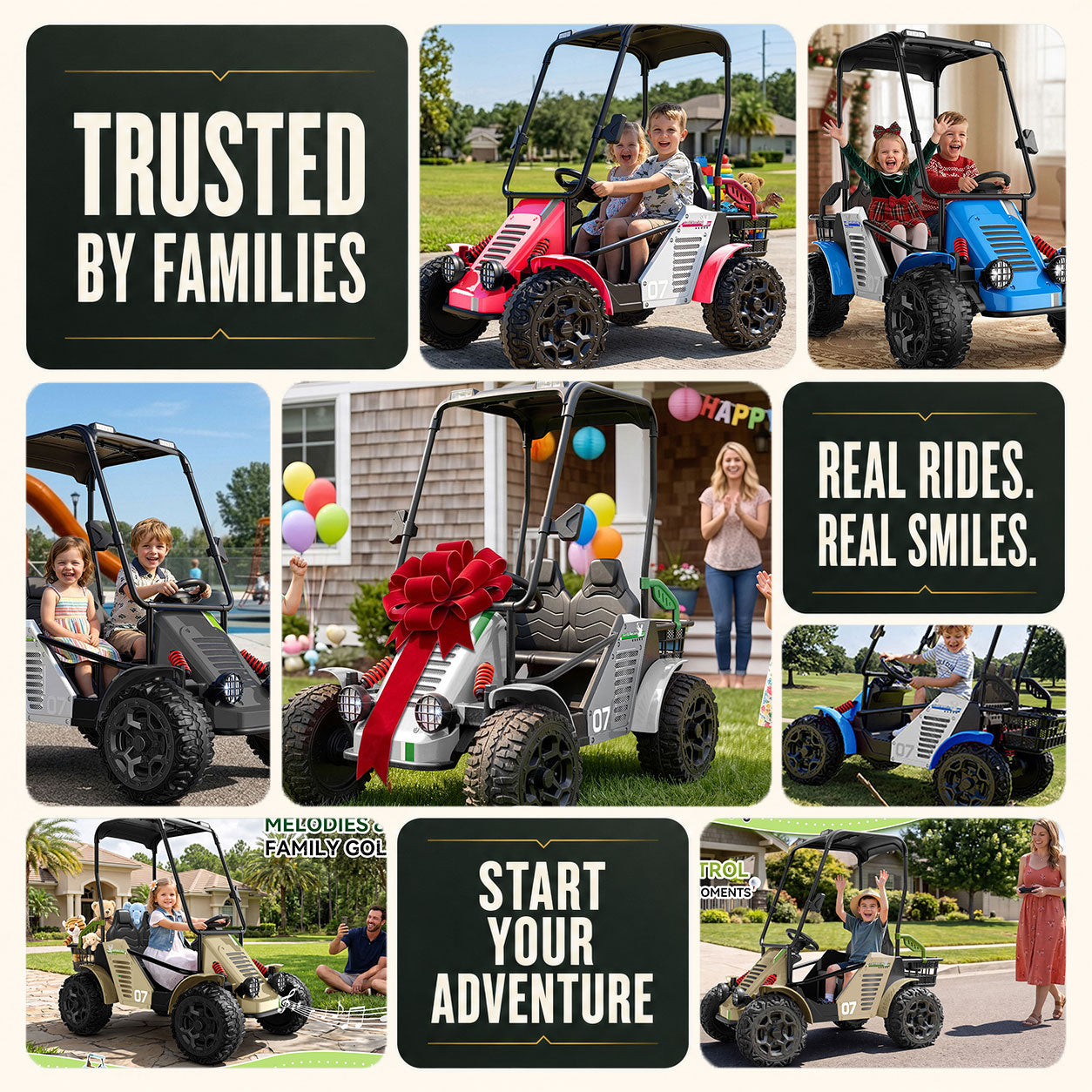 ANPABO G7 Birdie 24V 2-Seater Kids Golf Cart
