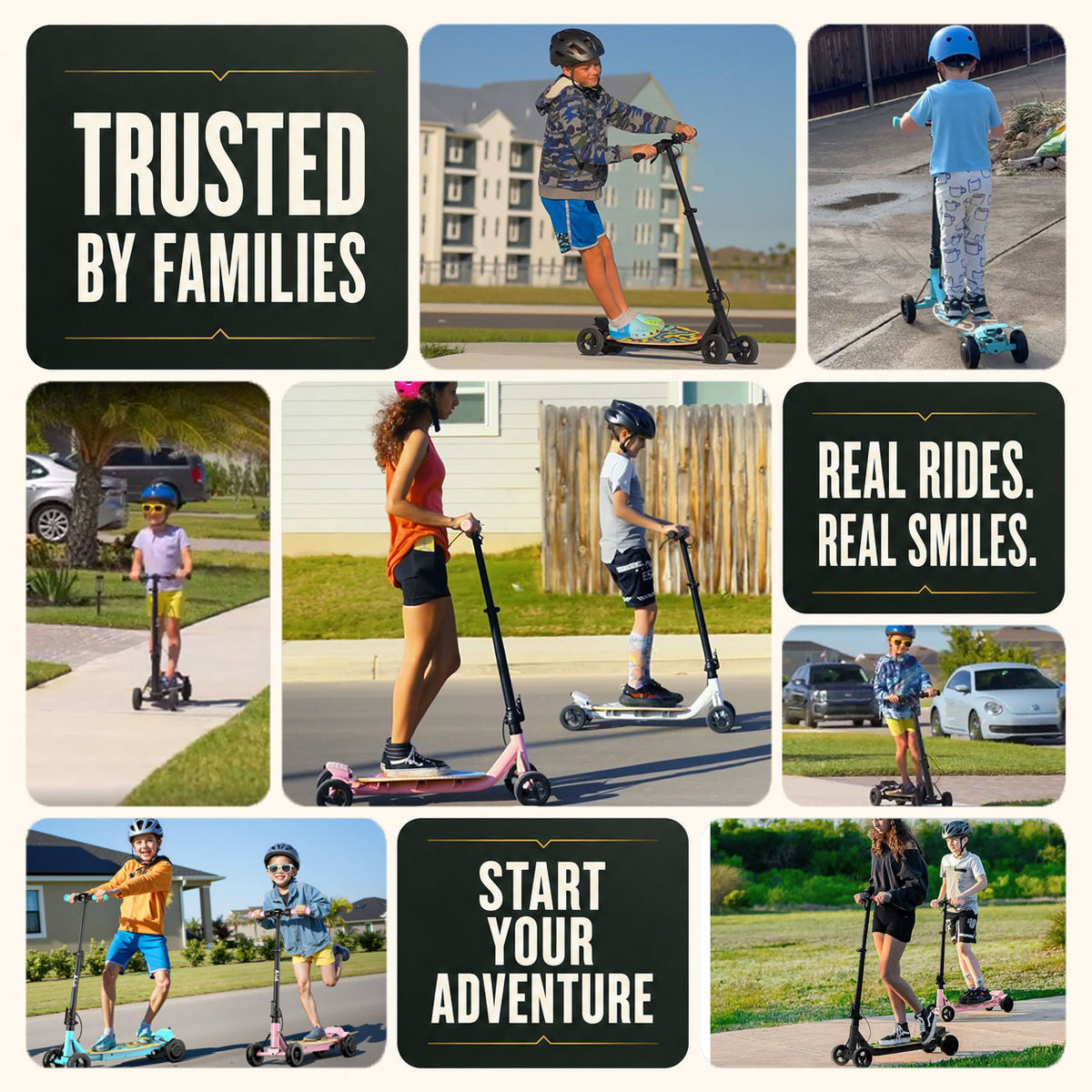 V1 QuadGlide 24V Kids 4-Wheel Electric Scooter